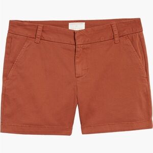 Carlson EUC 5-Inch Cotton Blend Twill Shorts Size 6 in Rust